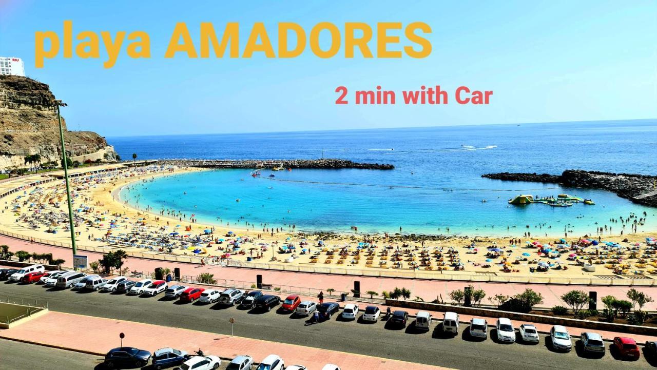 Deluxe 3 Rooms74M2,2Air Condit 2Tv Seaview On Amadores,2 Heatpools, Parking, 600 Mb,Dishwasher,2Lift,,3 Beaches Playa Del Cura  Exterior foto